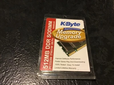 K-Byte premium Performance memory Upgrade 512 MB DDR 3200/2700 - Image 1 of 2