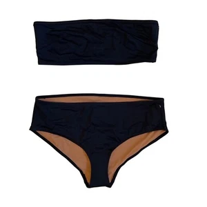 Juego de Bikini Nu Swim Negro Pecorino Superior y Básico Bajo Inferior XL Playa 2 Piezas NUEVO - Imagen 1 de 21