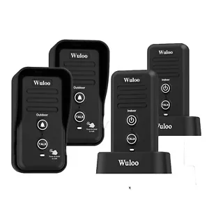 Wuloo 0.5Mile Long Range Home Security Wireless Doorbell with Rechargeable Stand - Picture 1 of 12
