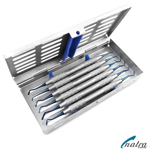 6 Instrumento de Relleno Dental Compuesto Sonda Escalador Espátula Heidman + BANDEJA NATRA - Imagen 1 de 1