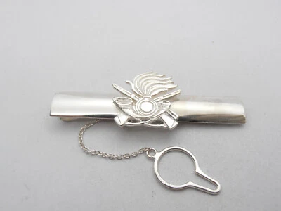 Bersaglieri : Fermacravatta in ARGENTO 925 con il Simbolo - Distintivo - Stemma - Immagine 1 di 4