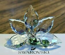 Swarovski Crystal 2013, Scs Gift, Orchid Flower Figurine, Green Stem, Box, Coa