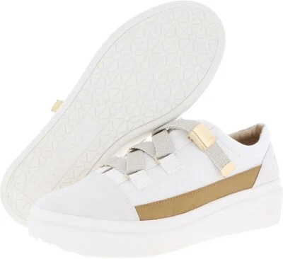 Zapatillas informales y de moda Yellow Box para mujer Estela blancas 8 medianas (B M) Foto 1 de 4