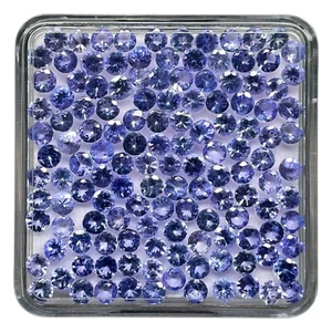 Lotto all'ingrosso 15 pz tanzanite naturale 2,9 mm taglio rotondo abbaglianti pietre preziose sciolte - Foto 1 di 19