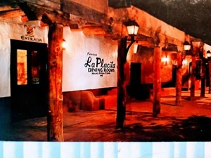 POST CARD LA PLACITA DINING ROOMS ALBURQUERQUE NEW MEXICO - Picture 1 of 12