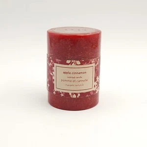 Pier 1 Imports Apple Cinnamon Pillar Candle Red Home Fragrance Sealed Unused NOS - Picture 1 of 8