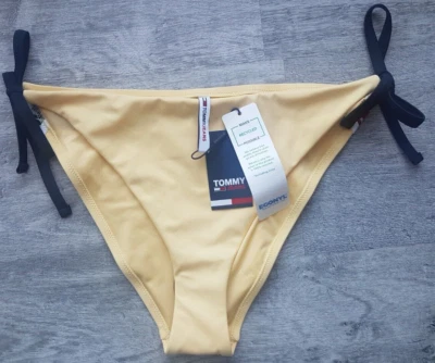 Tommy Jeans String Side Tie Cheeky Bikini Delicate Yellow Size XL - Image 1 of 4
