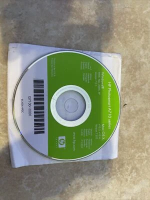 HP Photosmart A710 Series Printer Driver Installation CD Windows 2000 XP Vista - Image 1 of 2