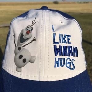 Neu mit Etikett Frozen Film Disney "Ich mag warme Umarmungen" Jugend Baseballmütze Kappe blau - Bild 1 von 8