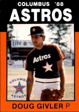 1988 Columbus Astros Best #7 Doug Givler Manheim, Lancaster Pennsylvania PA Card