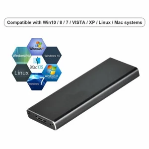 Scheda convertitore adattatore SSD chiave USB3.0 a NGFF M.2 B custodia esterna - Foto 1 di 11