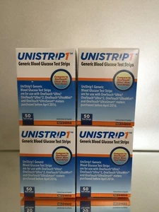 UniStrip Glucose Test Strips 200 ct Generic For One Touch Ultra EXP 07/2026 - Picture 1 of 5