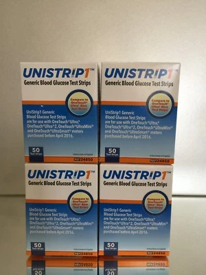 UniStrip Glucose Test Strips 200 ct Generic For One Touch Ultra EXP 11/2026 - Image 1 of 4