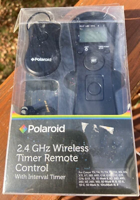 Polaroid Wireless 2.4 GHz Timer Remote Control for Cannon NEW Open Box - Image 1 of 4