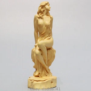 Estatuillas de serpiente talladas en boj estatuas esculturas artísticas madera tallada a mano - Imagen 1 de 5