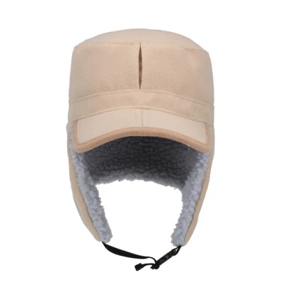 Sombreros de invierno impermeables para hombre cálidos forrados de lana orejeras gorra de béisbol Foto 1 de 4