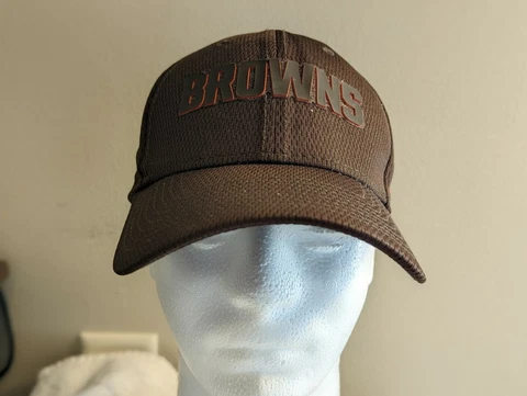 New Era Adult 39thirty Cleveland Browns Ball Cap / Flex Hat SZ S/M OFFICIAL NFL Cover