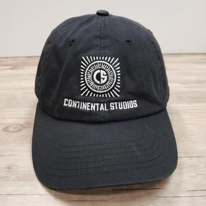 Continental Studios Mütze Kappe Riemen hinten schwarz weiß bestickt Herren hergestellt in den USA - Bild 1 von 7