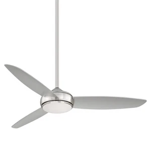 Minka-Aire F465L-BNW, 54" Concept IV Silver Blades Ceiling Fan Brushed Nickel - Picture 1 of 1