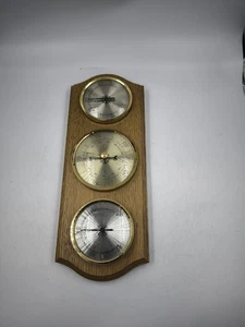 Vintage Station Météo Hygromètre Thermomètre Baromètre - Utilisé, Travail - Imagen 1 de 14