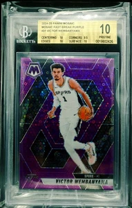 Victor Wembanyama Mosaic FB Purple 11/50 BGS 10 #31; 2024-25 Panini Nba Mosaic - Bild 1 von 2