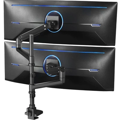 VIVO Pneumatic Arm Dual Ultrawide Monitor Desk Mount for Computer Screens to 49" - Image 1 of 4
