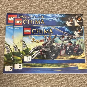 LEGO Legends of Chima Wakz' Pack Tracker 70009 Illustrated Manual Booklet