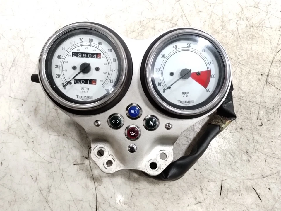 Triumph Thruxton 900 2005 velocímetro velocímetro velocímetro medidor Foto 1 de 4