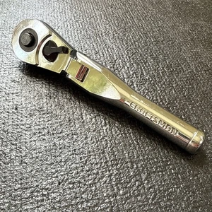 Craftsman Sears Vintage 3/8 Stubby Flex Head Ratchet 44834 USA Full Polish - Bild 1 von 6