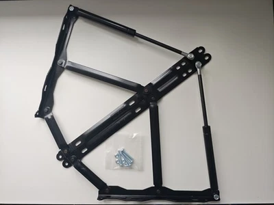 EKSAN 2 x Ottoman Storage Bed Lift Up Hinge Mechanism and Gas Struts 750N Fittings Inc