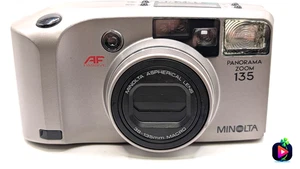 [Mint] MINOLTA Panorama Zoom 135 AF Point&Shoot 35mm Camera Silver fm JAPAN #179 - Picture 1 of 24