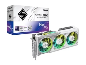 ASRock Intel Arc B580 Steel legend PCIe 4.0 2.8GHz 12GB OC GDDR6-based B580 SL - Afbeelding 1 van 6