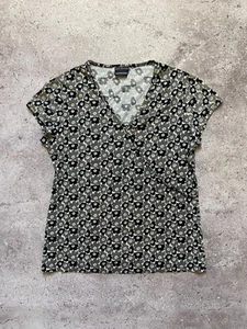 Vintage MARIMEKKO MIKA PIIRAINEN Flower Print cotton blouse size M - Picture 1 of 9