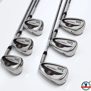 Lynx Predator Iron Set 5-PW, Dynalite Steel Shafts Stiff-Flex RH Good Grips - Picture 1 of 10