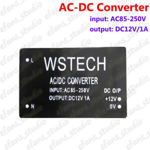 AC-DC Buck Step Down Converter AC85-250V 110V 220V to 12V 1A Power Supply Module