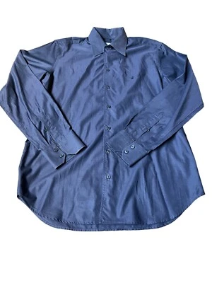 Rare MASERATI Size L Mens Lightweight Cotton Sport Shirt Button Front Charcoal - Image 1 of 4