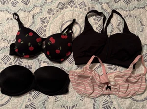 Pink Victoria's Secret Bra Lot 32C/34C/36C Wear EveryWhere Push up Sport Perfect - Bild 1 von 14