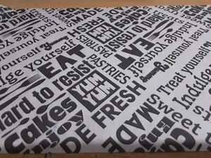 Greaseproof Paper Sheets, Indulge Yourselves Design Free P&P Full and Half sheet - Bild 1 von 5