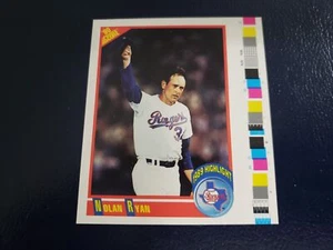 Nolan Ryan Texas Rangers 1990 Score COLOR Strip Proof Oddball - Picture 1 of 2