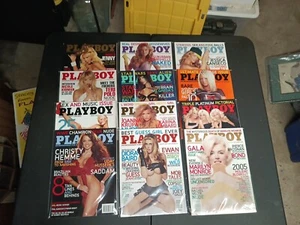 Playboy Magazine Full 2005 Year (12 Issues) With Centerfolds - Picture 1 of 4
