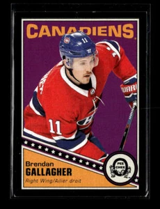 2019-20 O-Pee-Chee #228 Brendan Gallagher Retro Black Border #/100 - Picture 1 of 2