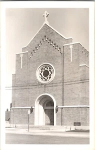 Set cartolina fotografica reale Bremerton Washington Our Lady Star of the Sea anni '50 RPPC - Foto 1 di 6