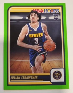 2023-24 NBA Hoops Julian Strawther RC Rookie Neon Green #250 Denver Nuggets - Picture 1 of 1