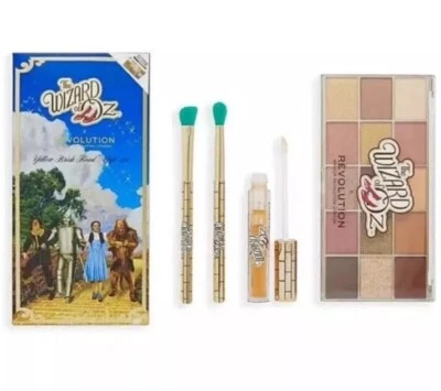Revolution X The Wizard of Oz Yellow Brick Road Gift Set Eyeshadow Gloss Brush - Image 1 of 4