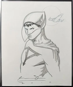 Arte cómic original de la Batalla de los Planetas Gatchaman Mark del anime Ariel Olivetti - Imagen 1 de 5