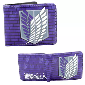 SURVEY CORPS EMBLEM Angriff auf Titan 4 Zoll Bi Fold Geldbörse (Scouting Legion AoT) - Bild 1 von 2