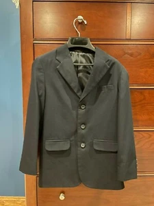 Boys Navy Suit - VanHeusen - Size 12 Jacket & Size 10 Pants  - Picture 1 of 8