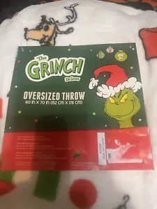 NEW Dr. Seuss The Grinch Whoville White Christmas Oversized Throw Blanket 60x70” - Picture 1 of 1