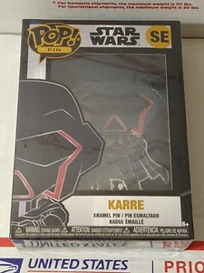Funko POP! Star Wars Karre Enamel Pin w/ Removable Stand - SE - Disney - NEW - Picture 1 of 4