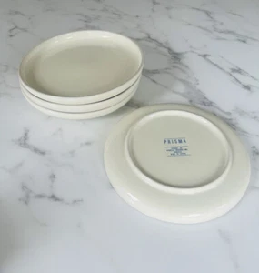 Juego de 4 platos de ensalada MCM PRISMA RADIUS de VIGNELLI DESIGNS blanco vainilla marfil - Imagen 1 de 9